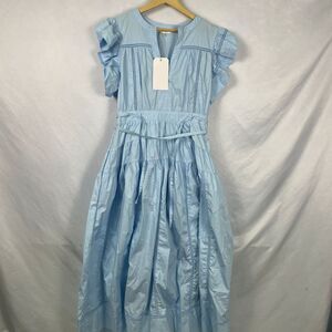 Lalavon Women's Cloud Maxi Dress Blue